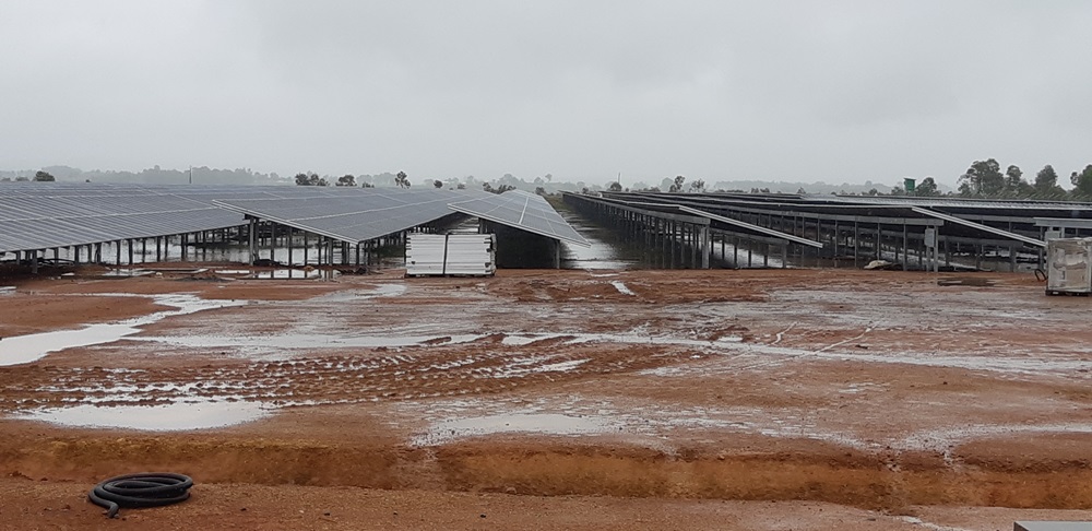 Tropical Storm during Construction Phase